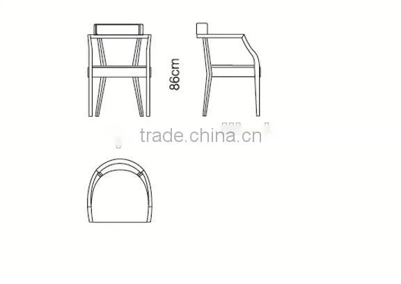 Comfortable modern fabric lounge chair armrest chair MC1009