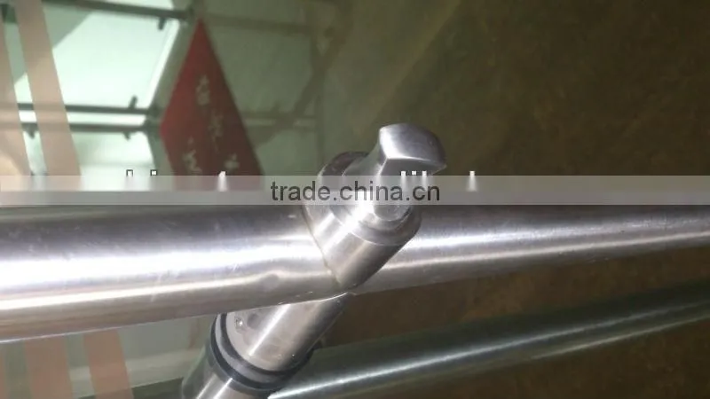 round tube glass door handle lock