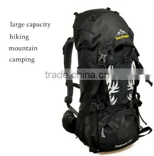 popular Outdoor Camping durable hiking drawstring backpack 65L