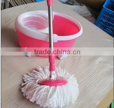 cheap plastic cleaning floor mop with steel basket QMK-505
