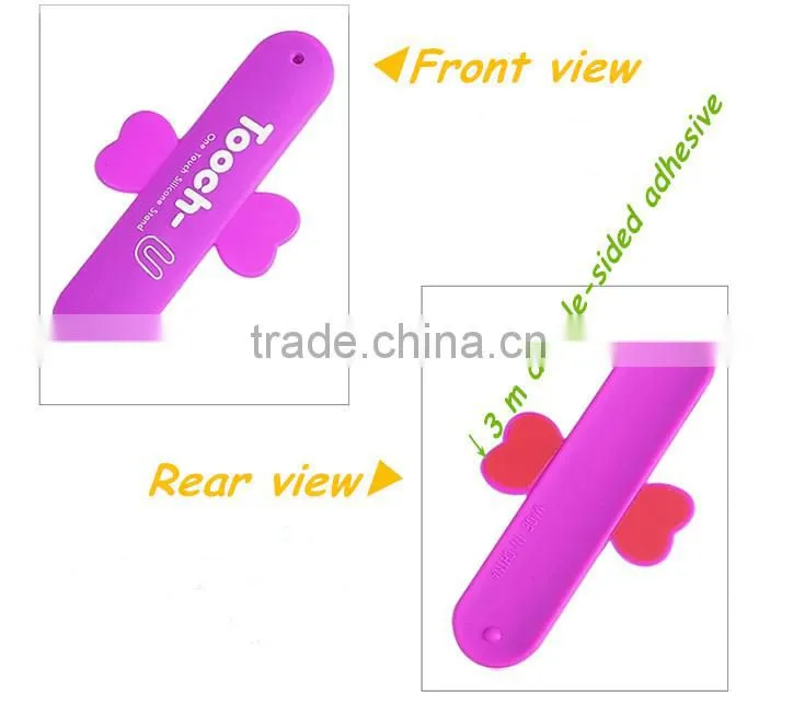 quick snap multiple touch U shape silicone desktop mobile cell phone holder