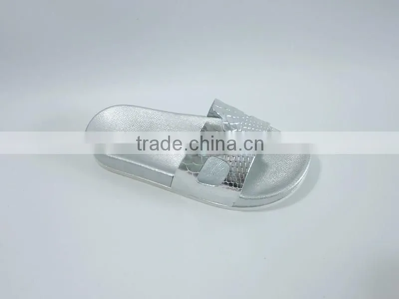 2016 New design Women H shape upper Flat slippers
