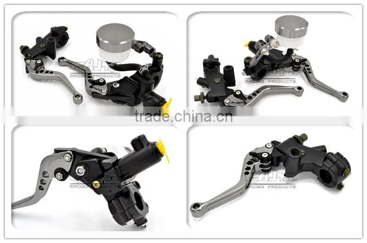 BJ-LS-006 Universal CNC Motorcycle Brake Clutch Lever with Master Cylinder Reservoir