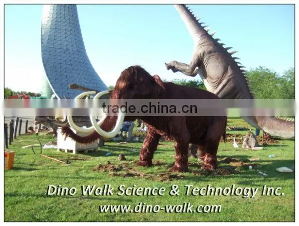 5 meters life size foam animatronic animal mammoth model for sale