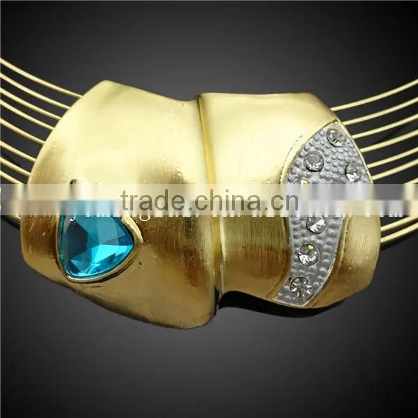 Wholesale african costume jewelry set factory crystal moscow in new design