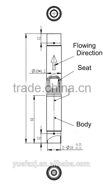 Valve Parts Copper One way Hvac Valve