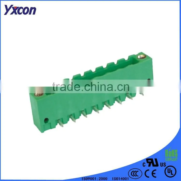 Dongguan Yxcon 5.08mm pitch 8pin right angle cradled connection Terminal Block