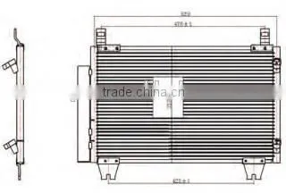 car condenser for HONDA 07-08 CRV ( OEM NO.288450RE4CAN )
