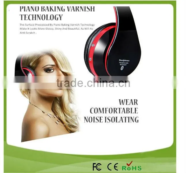 For bluetooth soloed HD super bass sound headphone