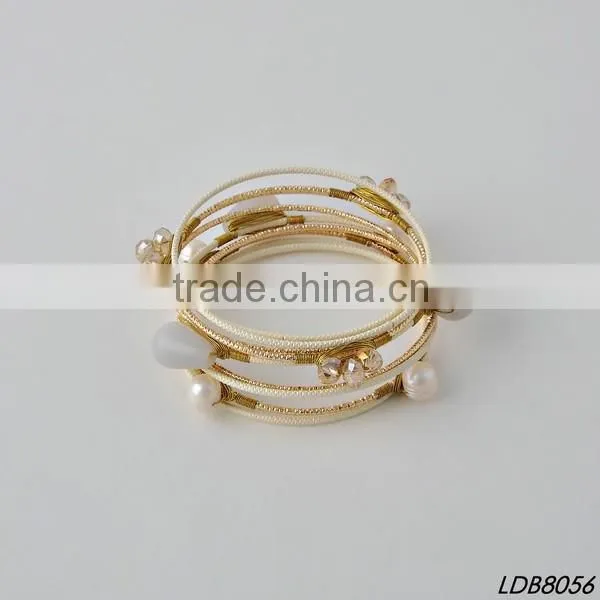 Stainless Steel gold plated hand stamped Compass Bracelet Valentine Gift Nautical Bracelet