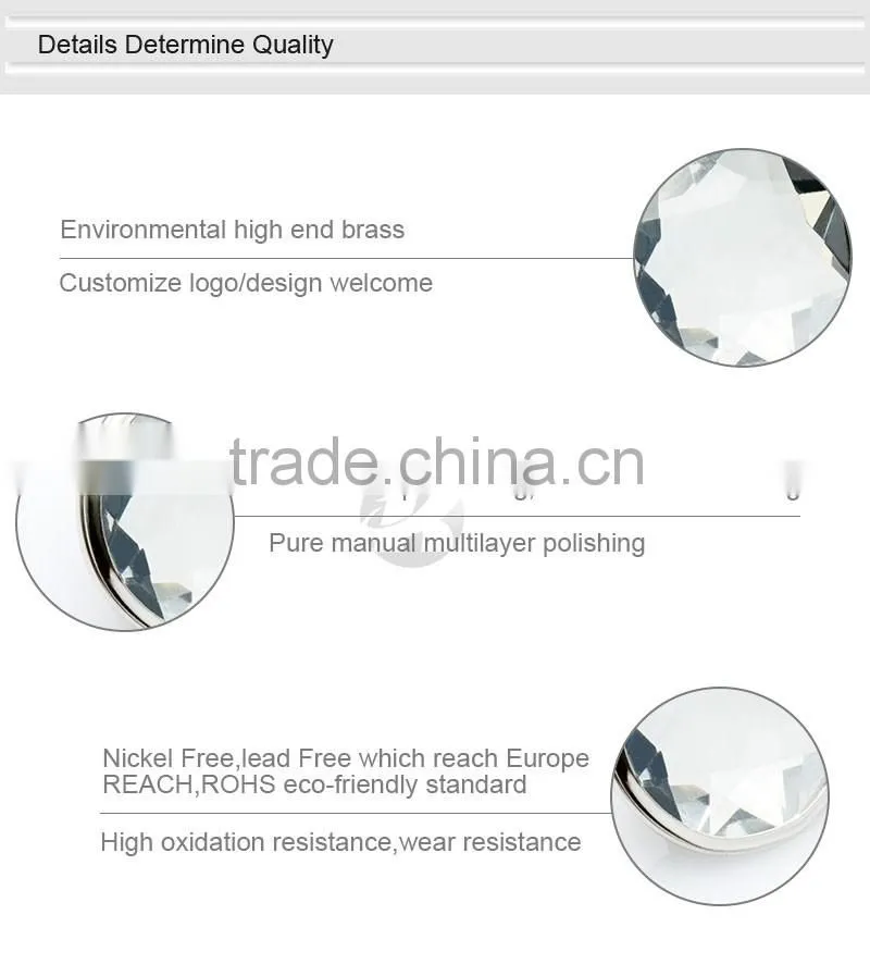 High Grade Fashion Nickel Rhinestone Buttons For Jeans