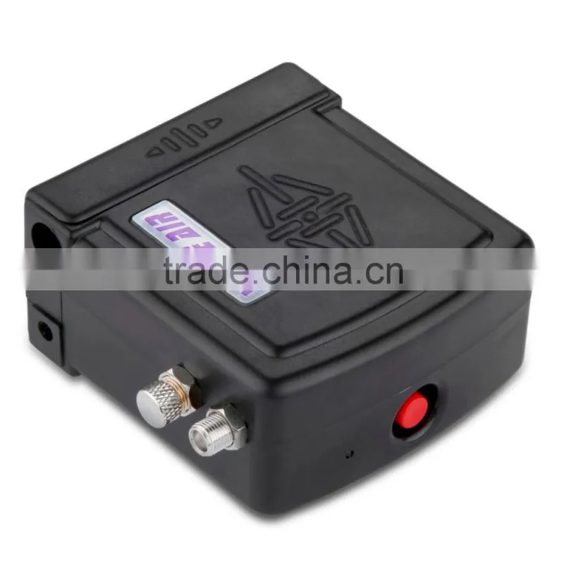 Black HS08 Portable Mini Airbrush Compressor Kit with UK Adapter Body Paint Professional Airbrush Nail Art Paint Cake AS-37