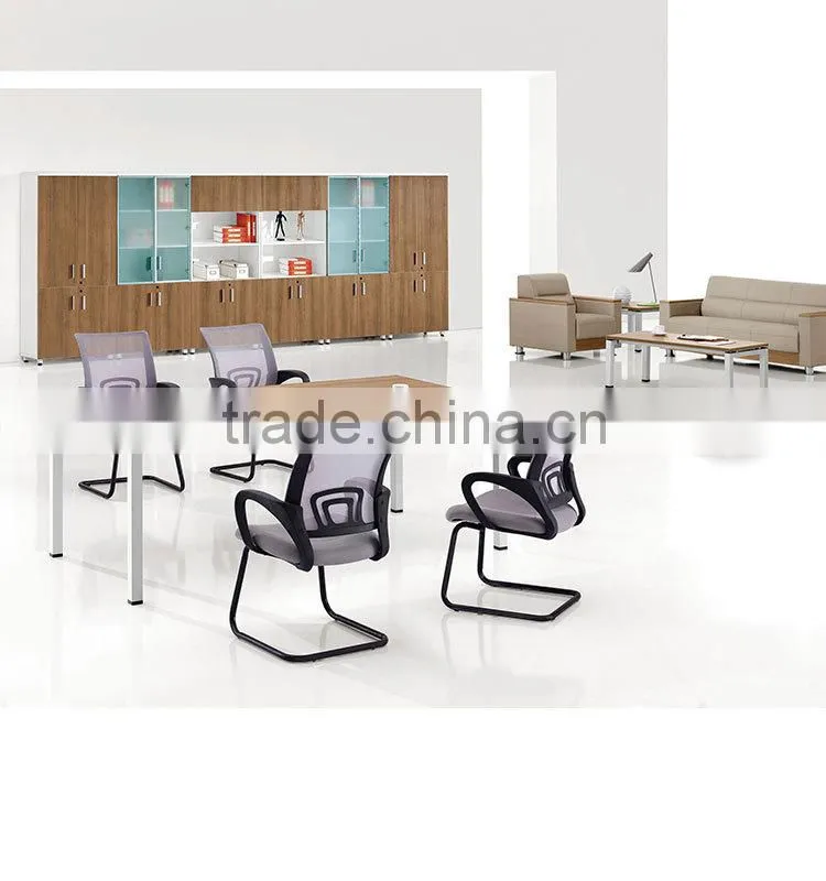 Simple Design Steel Frame MFC Rectangle Conference Desk