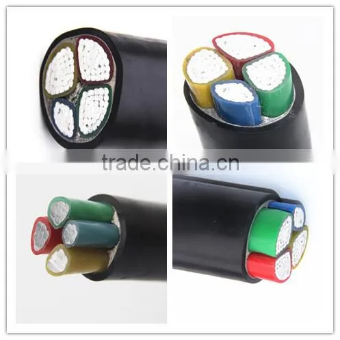 flame retarded 3*120mm+1 XLPE Insulated PVC Sheathed Power Cable 0.6/1kv round aluminum cable XHHW-2