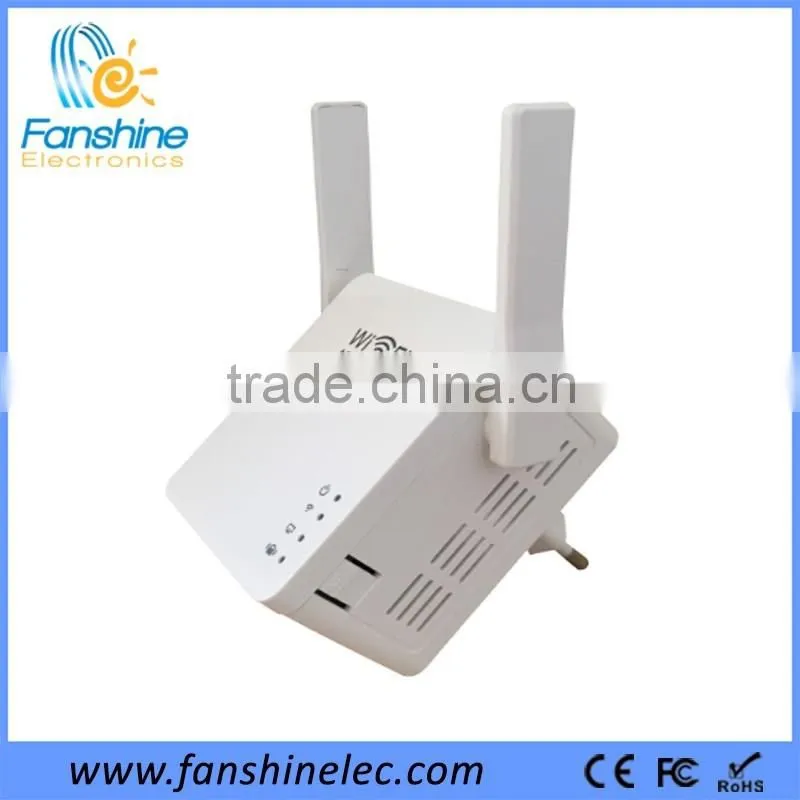 Fanshine Hot Sales Outdoor 300Mbps Mini White Color Wifi Repeater Support Wireless Switch