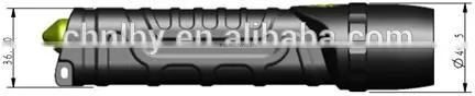 XPG2 5W IPX7 plastic&aluminium led flashlight torch