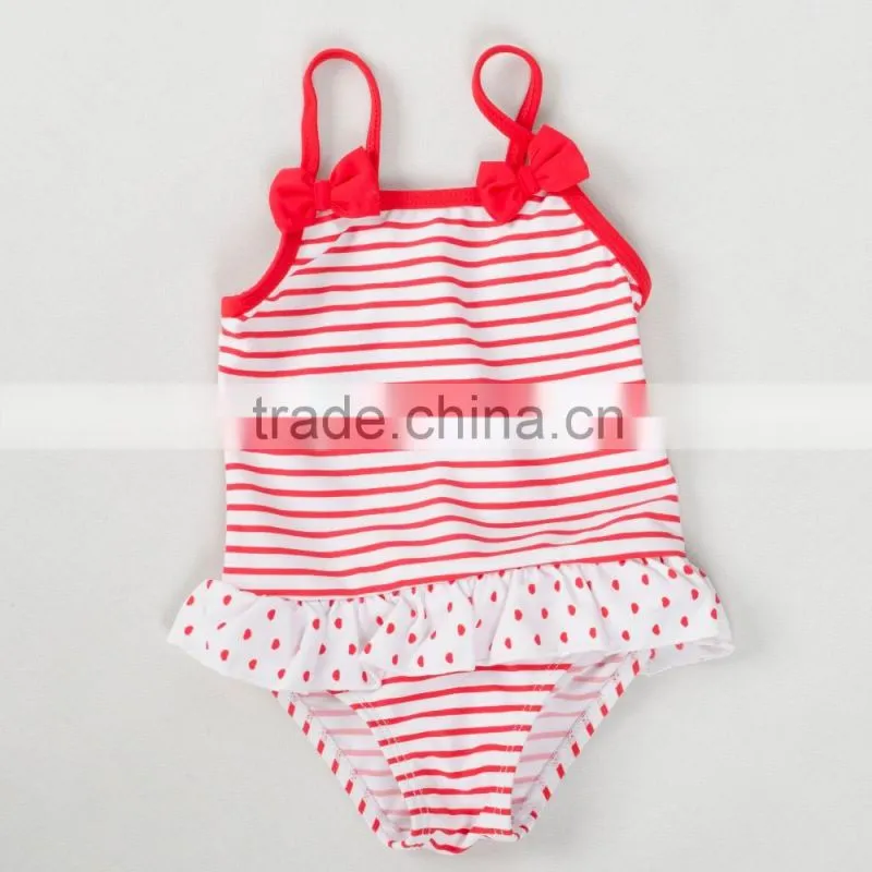 Trade Assurance OEM Service Cute lovely Young child Girl kids One-Piece Bikini Kids Swimwear