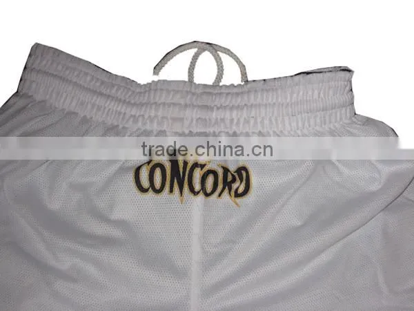 Custom made basketball uniform with own logo and rope