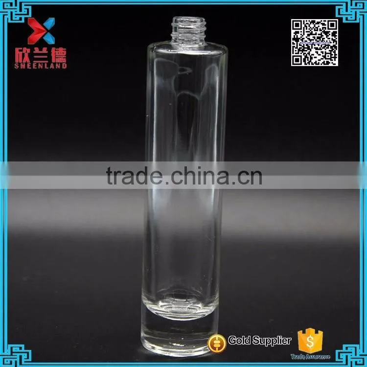35ml 55 m straigfht cylinder shape glass perfume twist off bottle with aluminum cap