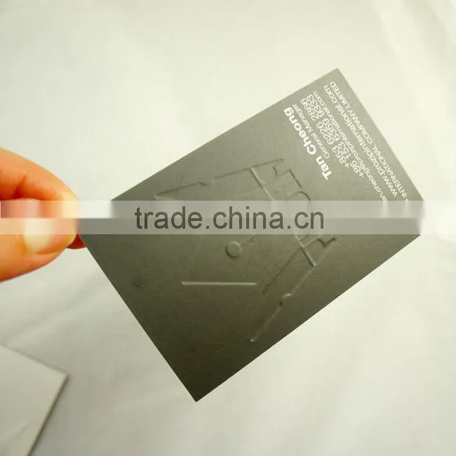 embossing business card and debossed business card printing