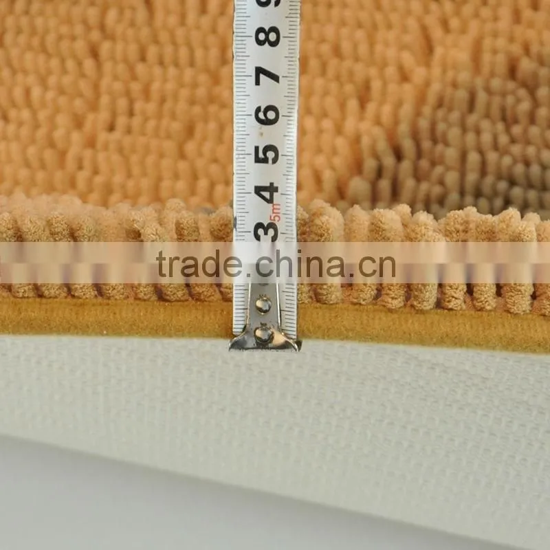 long pile high quality Chenille floor mat with anti-slip base