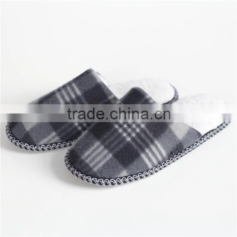 Woman and man single-faced brushed indoor slipper
