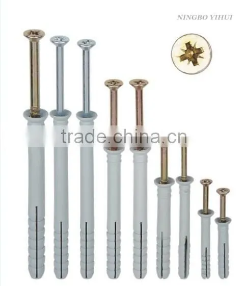 Supply nylon CSK head hammer fixing anchors popula products