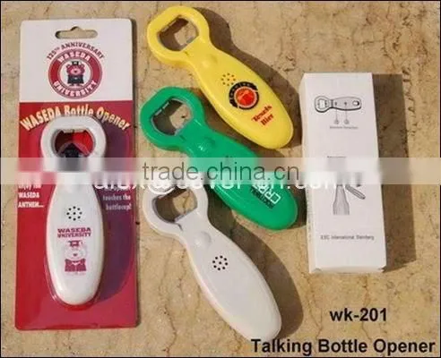 2014 home Kindly customer voice bottle opener for promotion gift/home decoration gift