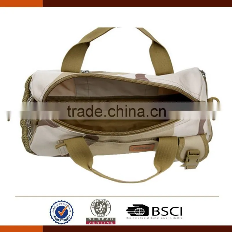 Camouflage Canvas Military Duffle Bag With Handle