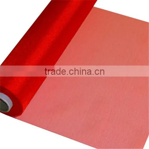 2014 Excellent Organza Roll With Sewing Edge For Party Decoration