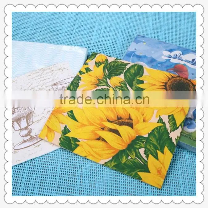 colors printed paper napkins