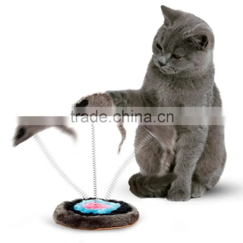 Cat Toy Pet Toys Supplies Spring Mouse Moving Mice Funny Kitten Play Plush New