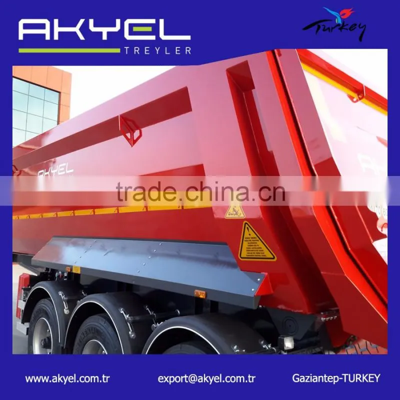 3 axle 60 Ton tipper truck /Semi Trailer on sales