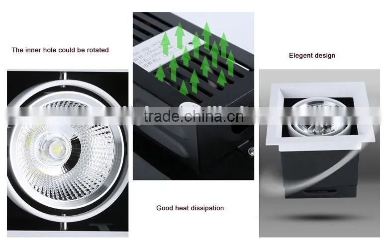 Triple Head 3*12W LED COB Rectangle Grill Light