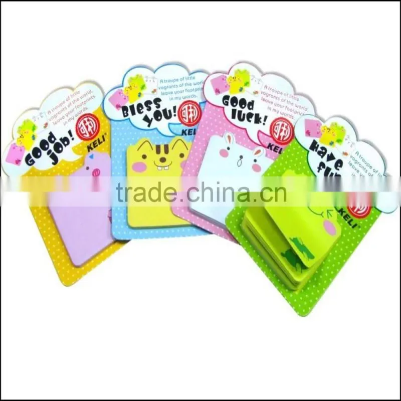 Hot sale face memo pad/funny memo pad