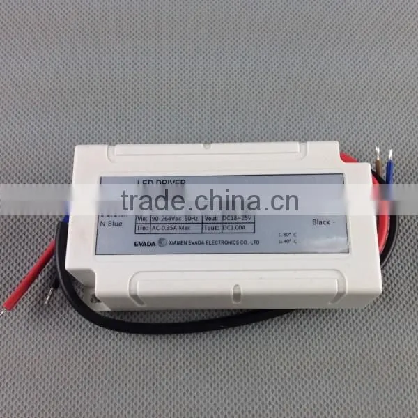 35W General Plastic Case LED Driver with PFC