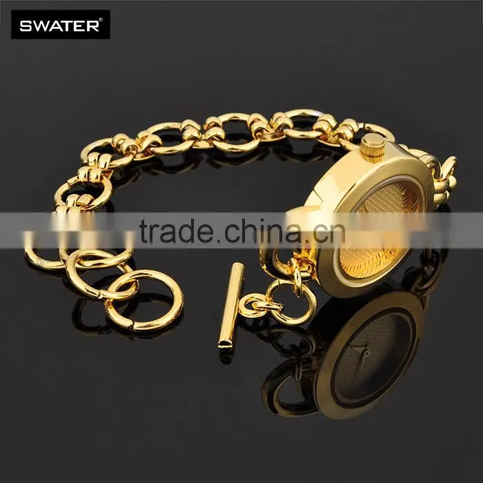 Promotional Items 2016 Stainless Steel Gold Watch Accessories