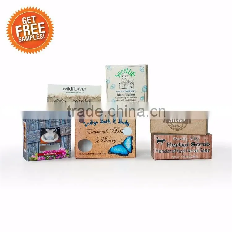 Recycle Printed Kraft Soap Packaging Box