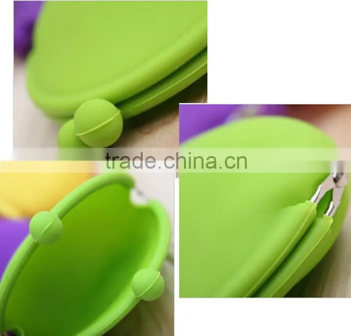 Manufacturers selling round zero purse candy color silicone coin wallet