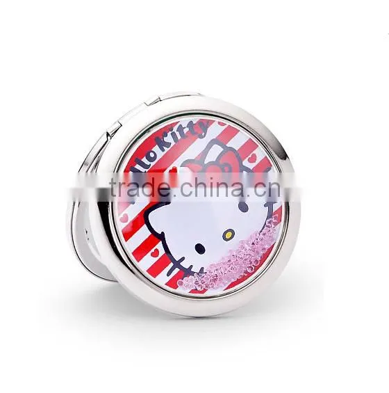 Hot sale promotional pocket mirror with logo laser engraved acrylic mirror