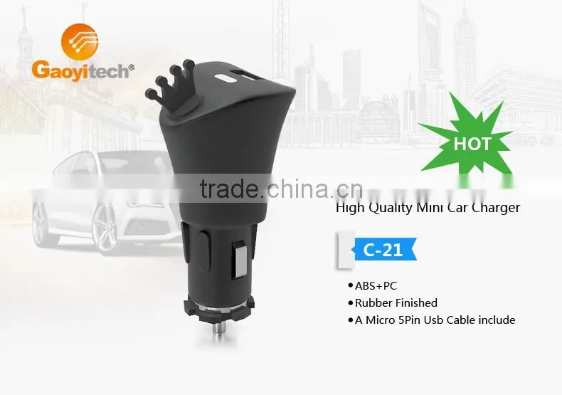 China Accessories Consumer Electronic Amazon Hottest Factory Supply single USB car charger (C21)