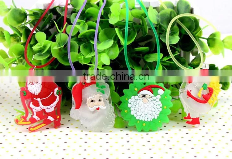 LED flashing christmas father necklace pendant glow necklace