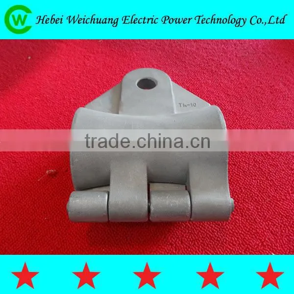 Hot dip galvanized suspension clamp for overhead power line fitting