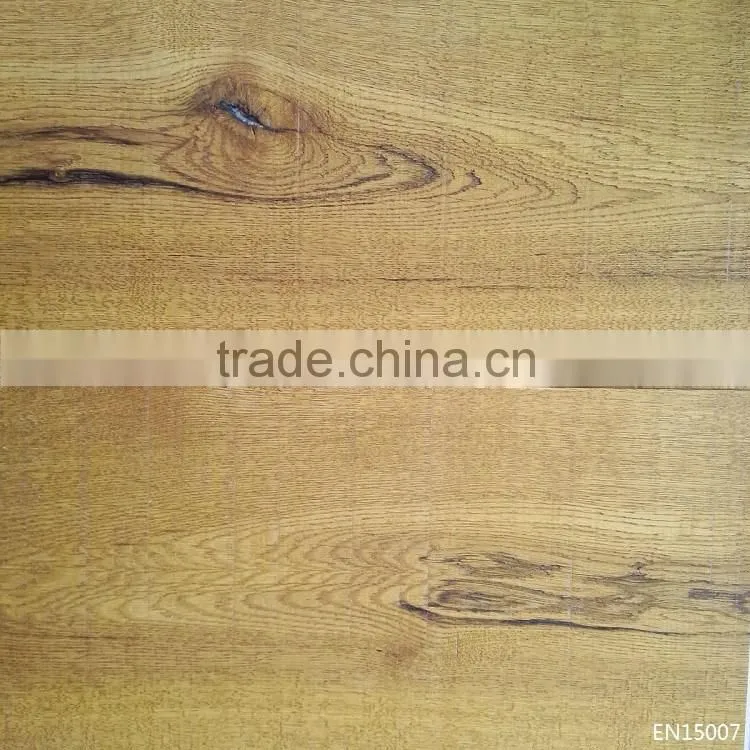 Antique Saw Mark White Oak Wood Parquet Flooring