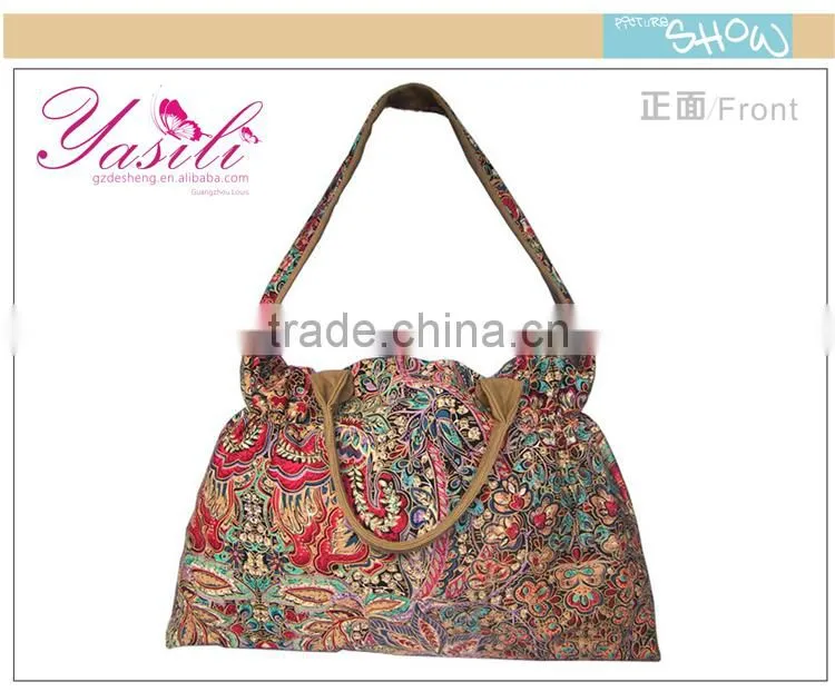 Chinese lady shoulder bag female cotton shoulder bag lady cotton shoulder bag