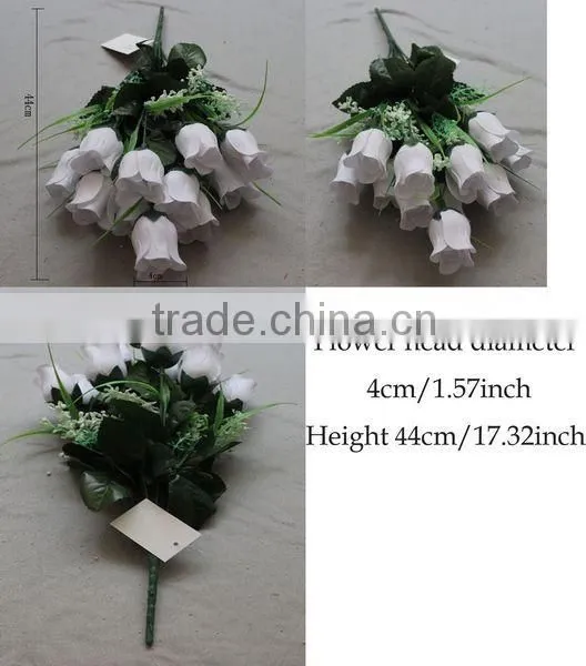 18 heads decoration cheap artificial flower rose bud