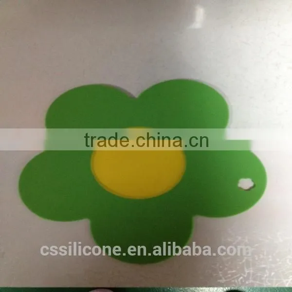 High temperature resistance silicone mat/snowflake shape table mat/custom made cup mat