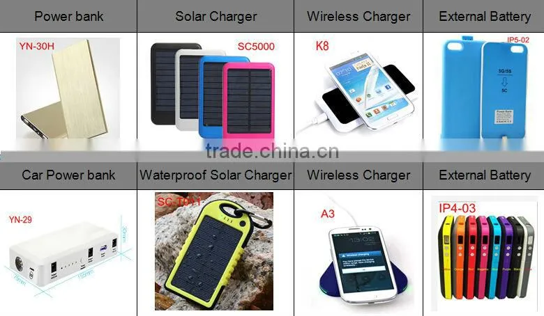 2600 mAH portable solar panel charger solar wireless mobile phone charger