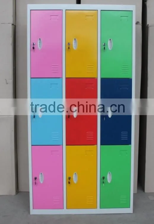 China manufacture 9 door steel storage metal cabinet Steel Office Locker