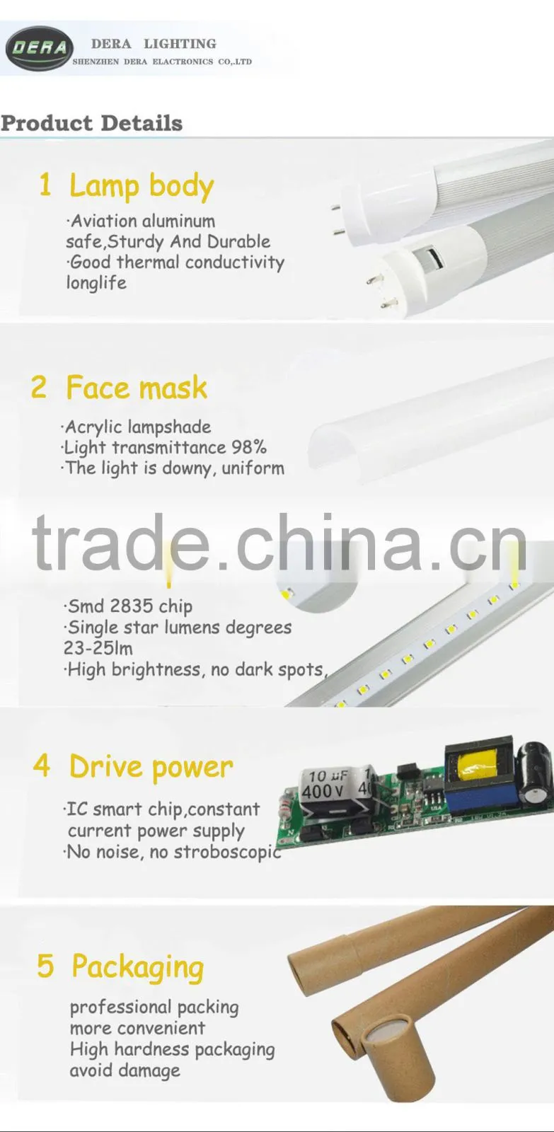 Best price t8 tube light 0.6m 8w t8 led tubo T8 tube9 from China supplier